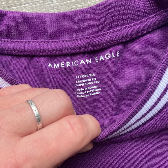 American Eagle Men’s Purple Sweatshirt Size Large - Picture 4 of 4